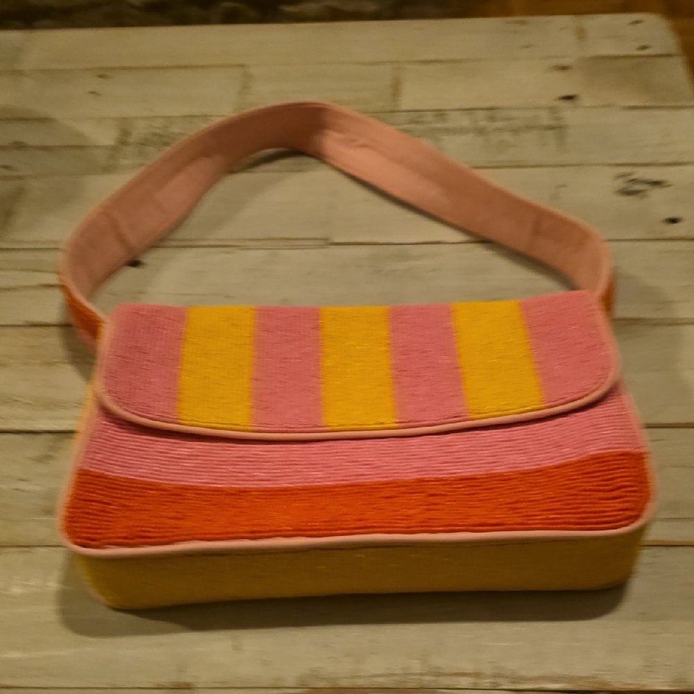 Colorful Striped Women's Bag